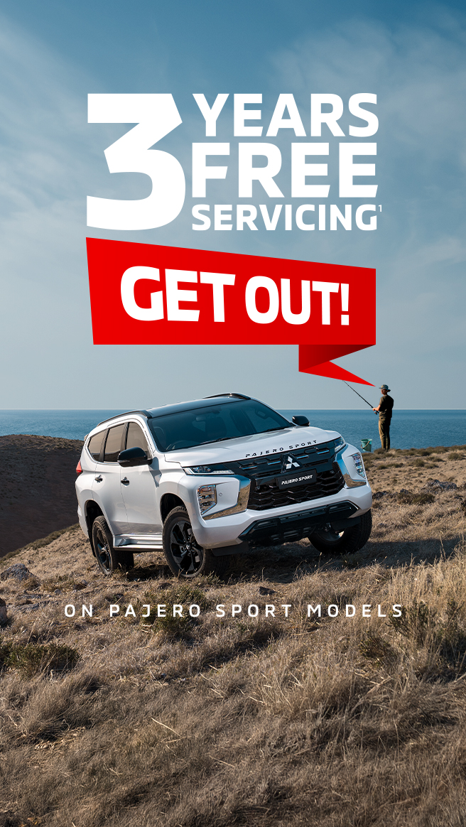 3 Years Free Servicing on select Pajero Sport models